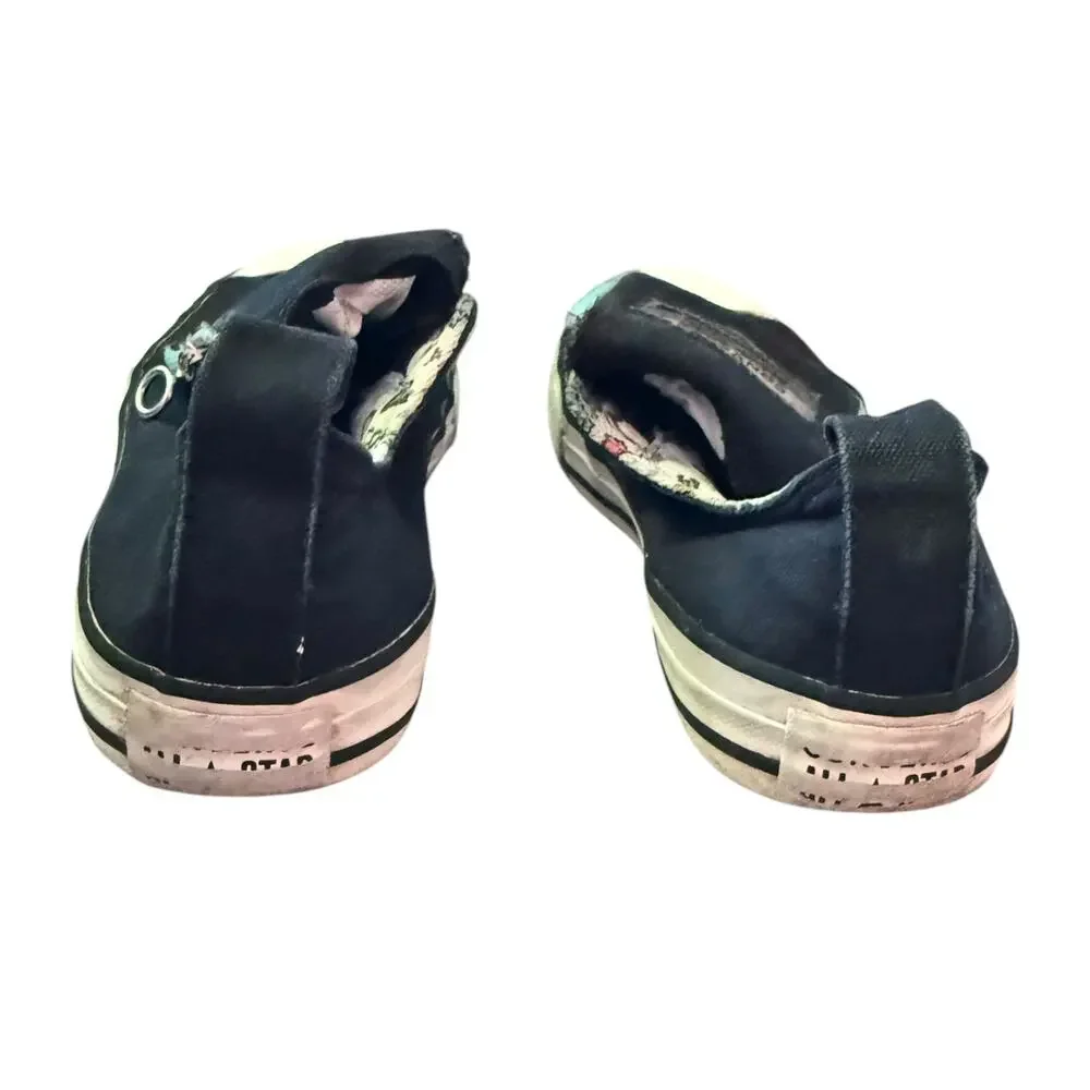 Converse All Star Black Gamer Pouch Slip On Sneakers Size 3